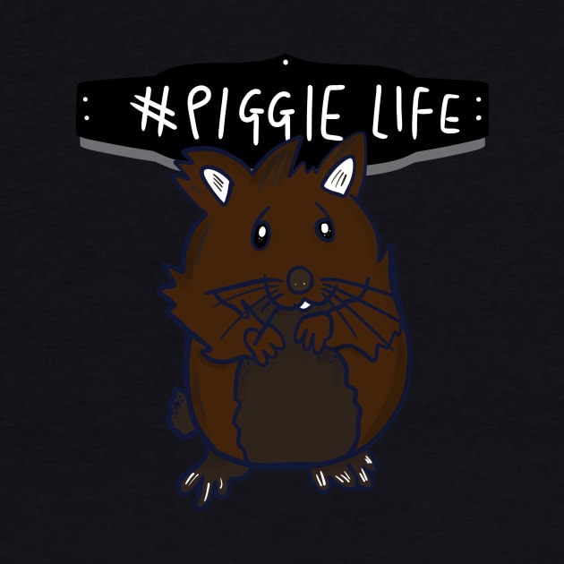 Piggie Life Cute Gerbil Hamster Pets T-shirt by PhantomDesign